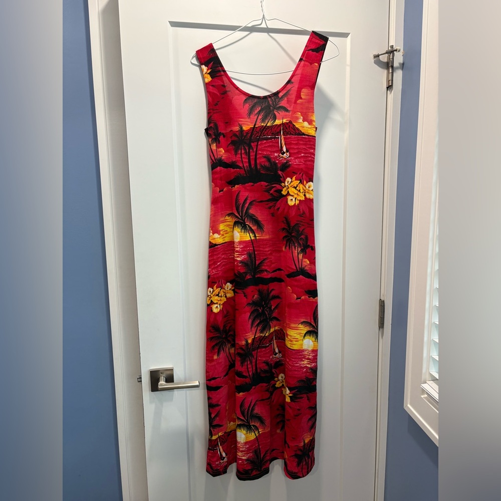 HAWAIIAN MAXI DRESS | Exotic Tropical Vintage Floral Pattern | Women’s Size 4-6 - Picture 10 of 17